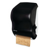 San Jamar Lever Roll Towel Dispenser, Classic, 12.94 x 9.25 x 16.5, Transparent Black Pearl T1100TBK